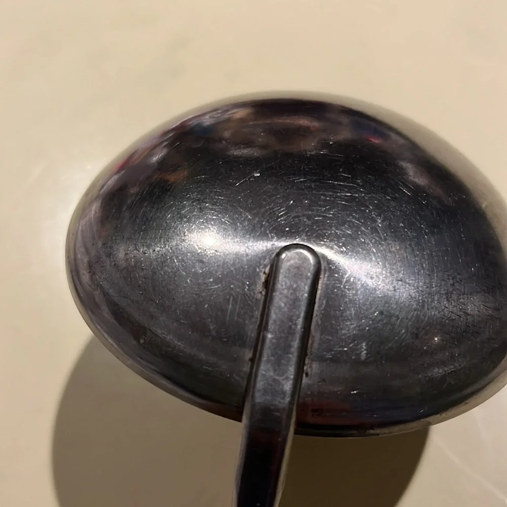 Vintage Art Deco Androck Stainless Ladle USA Brown Bakelite Bullet Handle 11.25